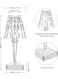 Generic USB Rechargeable Acrylic Diamond Table Lamp, White