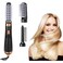 Professional 3 in 1 Negative Ionic Hot Air Straightener Comb Black