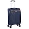 Eminent Unisex Soft Travel Bag Cabin Luggage Trolley Polyester Lightweight Expandable 4 Double Spinner Wheeled Suitcase with 3 Digit TSA lock E788 Navy Blue