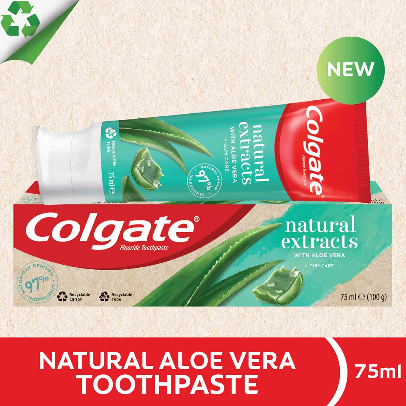 Buy Colgate Natural Extracts Aloe Vera 75ml Online | Carrefour Kenya