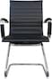 Karnak Modern Design Pu Leather Visitor Chair With Steel Metal Frame Waiting Room Chair For Home Office &amp; Hospital