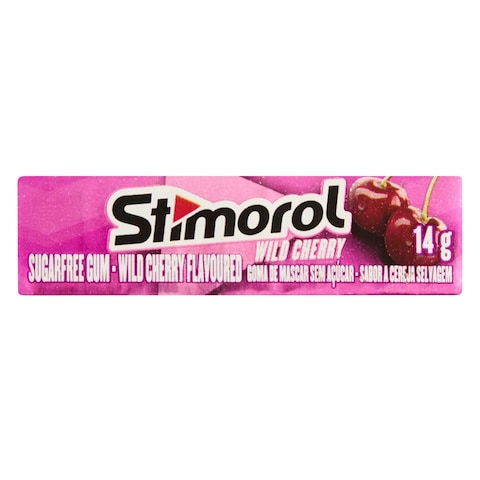 Stimorol Sugar Free Wild Cherry Chewing Gum 14g