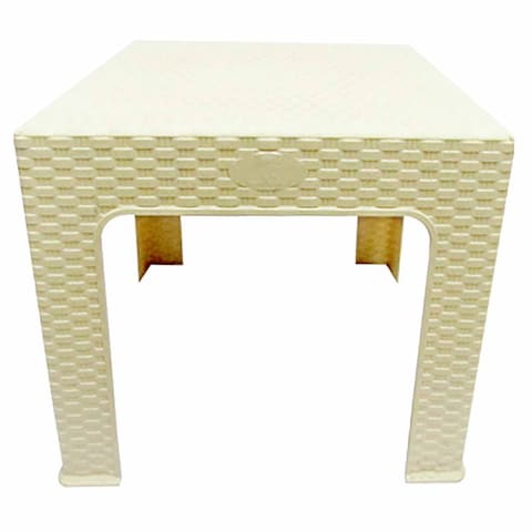 El Helal and Star Square Rattan Table - Beige