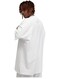 Mei Stylish Men's Casual Breathable Loose Shoulder Oversize Crew Neck T-shirt, S Size, White