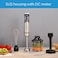 Midea 1000W Hand Blender With DC Motor, Stainless Steel Wander, Multi-functional For Whisking - Chopping - Mashing, Variable Speed For Turbo &amp; Stepless, 1L Chopper Bowl, 600ml beaker, MJ-BH1001W