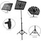 Mike Music Stand Portable Foldable Height Adjustable Instrument Performance Tool with Bag (D5+Bag, Black)