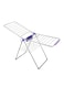 Royalford Foldable Cloth Dryer Stand Purple/Silver 55x180centimeter