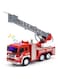 Generic 1:16 Fire Truck Toy With Lights And Sounds, 10.5&quot; Friction Powered Car Fire Engine Truck With Water Pump Sirens And Extending Ladder Firefighter Toy For Toddler