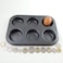 Non Stick Muffin Baking Tray 6 Cup Cake Ovenware Craft Pan Bun Tin Mould Metal