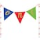 Creative Converting- 1st Bday Muliticolor One Pennant Cake Topper 1pcs< >Multicolor< >
