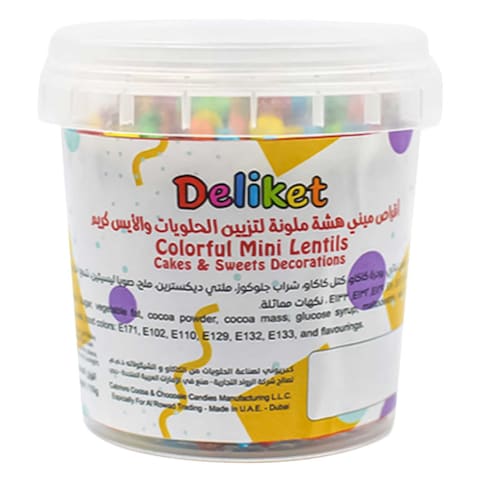 Deliket Colourful Mini Lentils Sprinkles Balls 110g