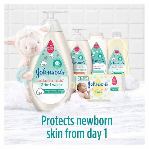 Johnson&#39;s Newborn Baby 2 in 1 Wash - Cotton Touch - 300ml
