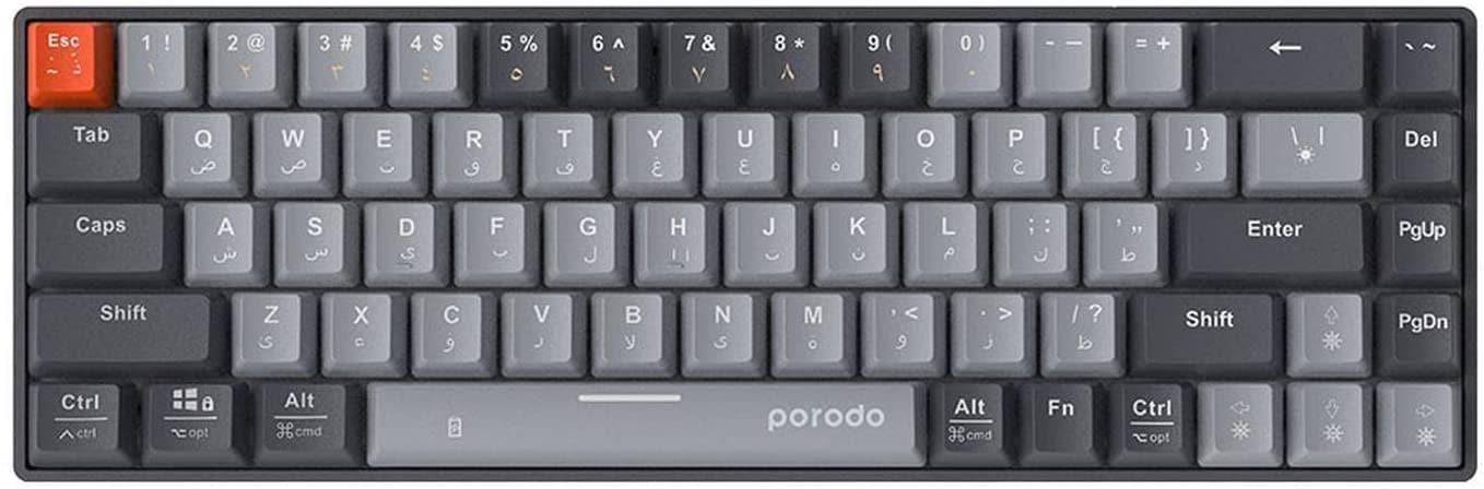 porodo Porodo 68-keys Wireless Mechanical Keyboard