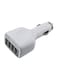 Generic - 4-Port USB Car Charger Adapter White
