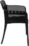 Tramontina Since 1911, Made In Brazil Gabriela Black Polypropylene And Fiberglass Chair