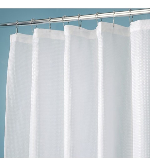 InterDesign Carlton Shower Curtain White