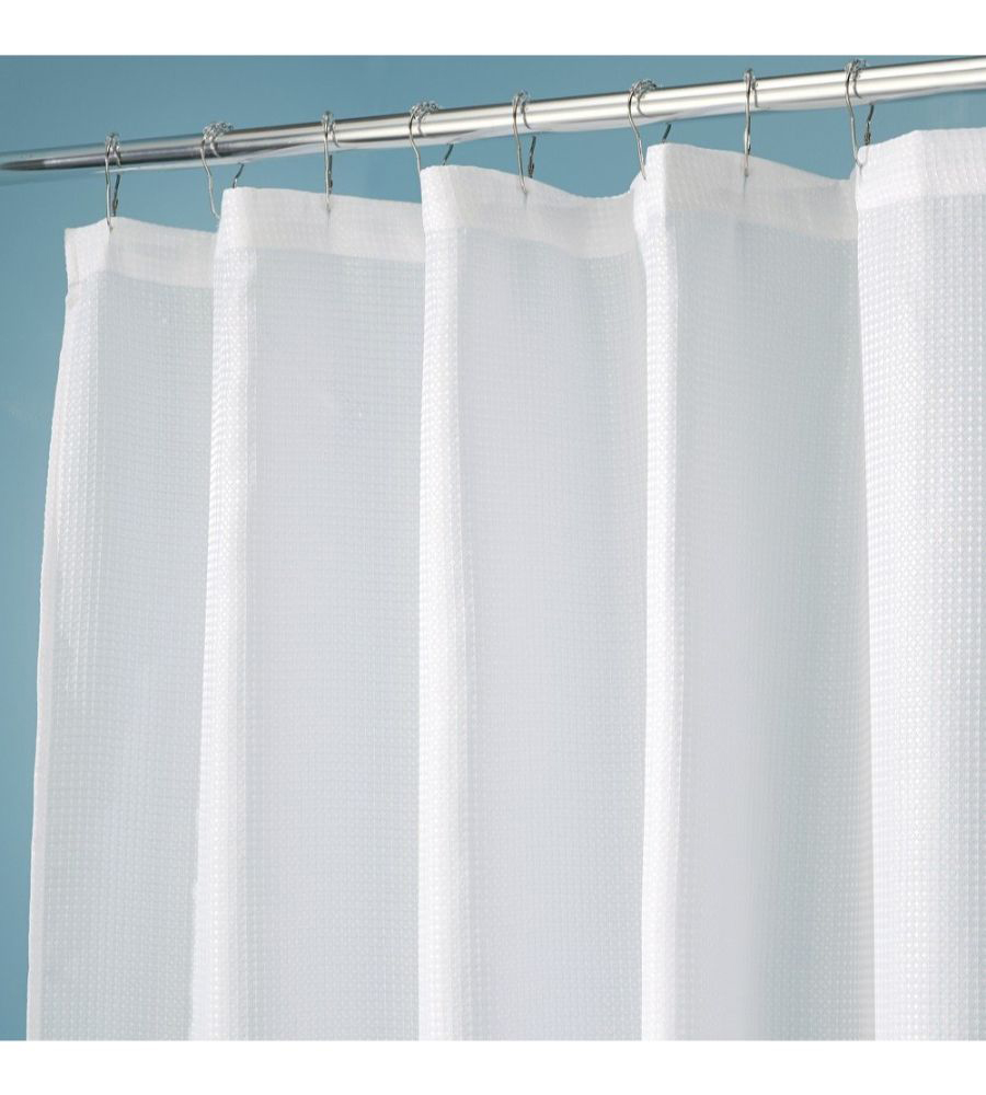 InterDesign Carlton Shower Curtain White