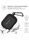 Generic Protective Wireless Earbud Case Cover For Apple Airpods Pro 2019 Black