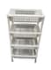 Almufarrej 4-Tier Vegetable Rack White 81x29x44cm