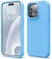elago Liquid Silicone for iPhone 15 PRO case cover Full Body Protection, Shockproof, Slim, Anti-Scratch Soft Microfiber Lining - Ocean Blue