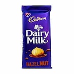 Buy Cadbury Dairy Milk Hazelnut Milk Chocolate Block - 90 gram in Egypt