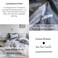 LUNA HOME Premium Korean Single size 4 Pieces Constructor Design with 2 Attractive Pillow Covers, Plain Dark Grey  Bedsheet and Plain Grey Duvet Cover  without filler.