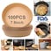 Generic 100Pcs Air Fryer Disposable Paper Liners Non-Stick Air Fryer Parchment Paper Lines, Oil Proof Round Air Fryer Basket, Cooking Baking Filter Paper For Microwave Oven Frying Pan(7.9Inch)