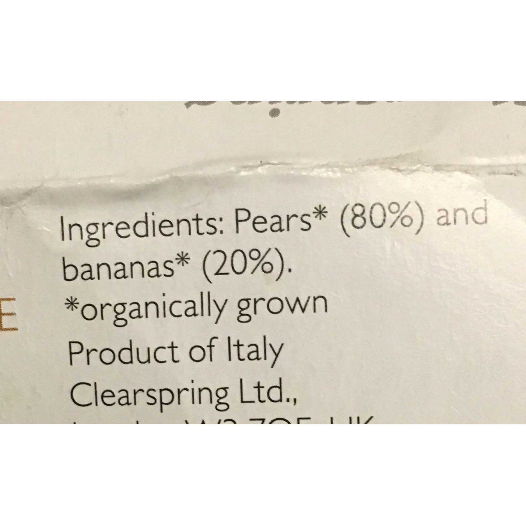 Clearspring Fruit Puree Dessert Banana Organic 100 Gram 2 Pieces product thumbnail 2