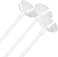 Party Time 200-Pieces 42cm White Balloon Sticks Holders with Cups for Wedding, Party, Holidays, Anniversary Birthday Decoration - Party Supplies