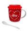Party Magic 19630 Valentine Mug with Lid- 12 cm Size- Assorted