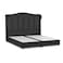 In House Shumt Linen Bed Frame - Single - 200x120cm - Dark Gray