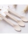 Marrkhor 100 Pieces Wooden Spoons, Natural Birch Wood, Eco Friendly Biodegradable Compostable Cutlery 6.5 Inch