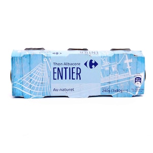Carrefour Pre Cooked Albacore Tuna 80gx3's