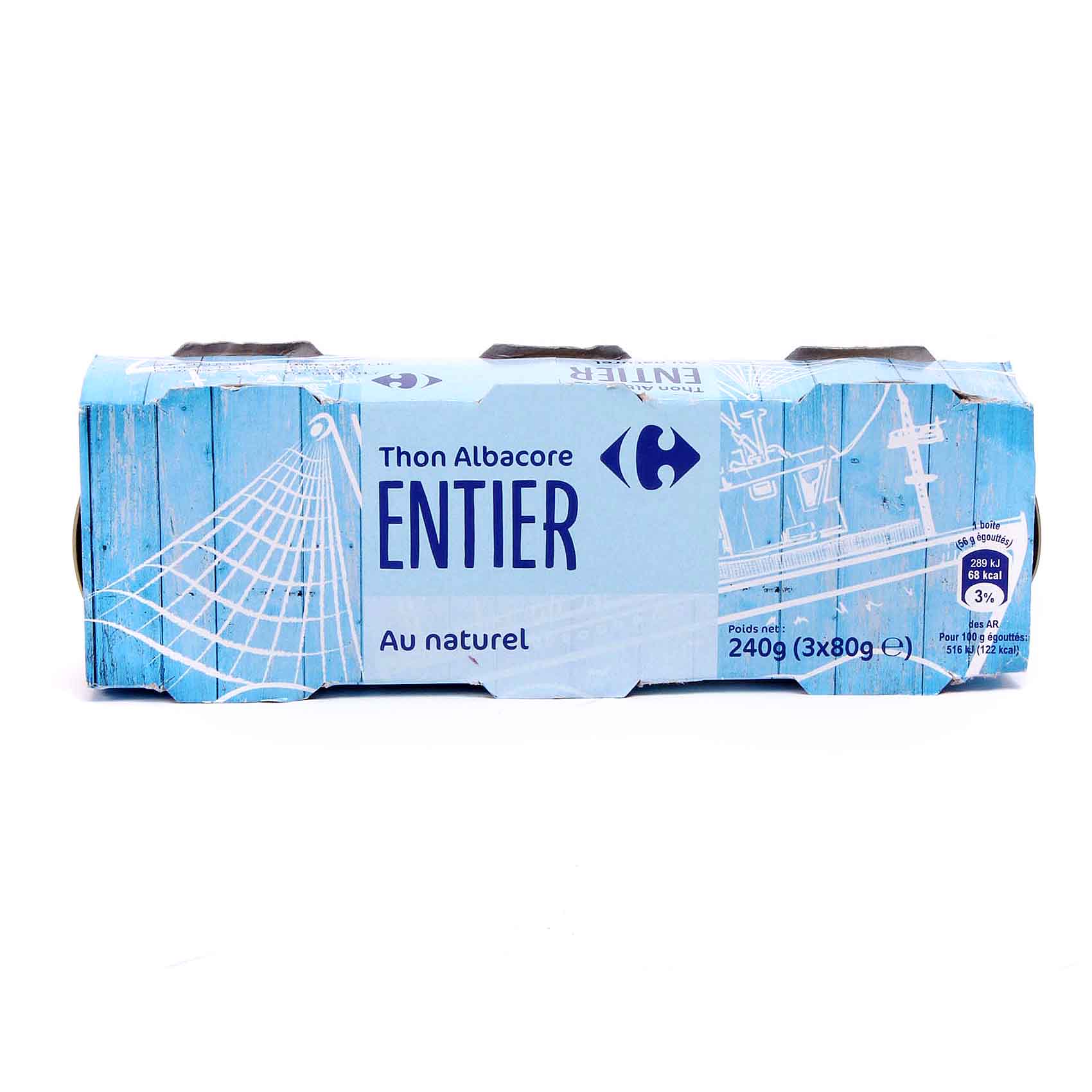 Carrefour Pre Cooked Albacore Tuna 80gx3's
