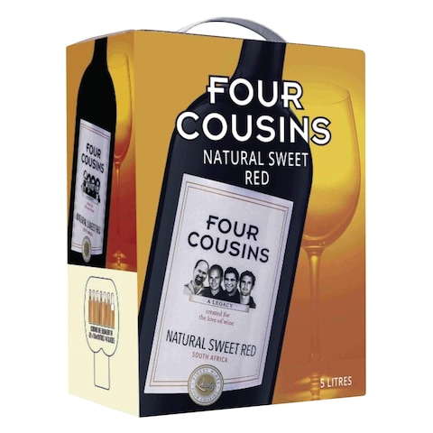 Four Cousins Natural Sweet Red Wine 5L