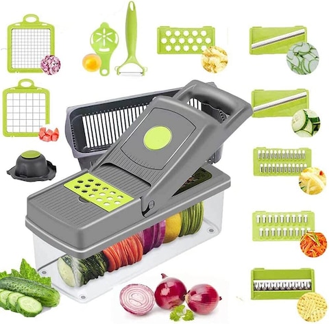 Generic Multifunction Veggie Slicer 14-In-1, Perfect Choice To Save Time And Keep Safe