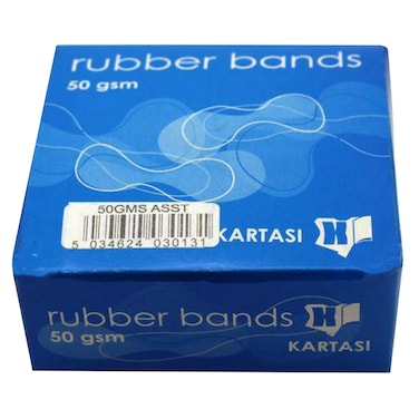 Rubber Bands 50Gms Assorted