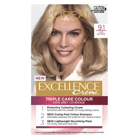 L&#39;Oreal Paris Excellence Creme Hair Color - 9.1 Light Ash Blonde