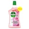 Dettol 3X Antibacterial Power Floor Cleaner Rose 900ml