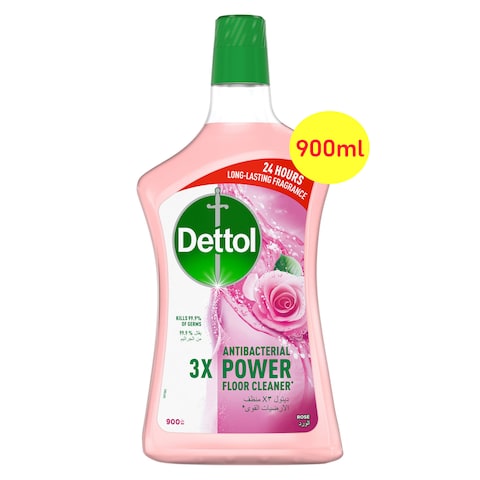Dettol 3X Antibacterial Power Floor Cleaner Rose 900ml