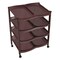 Kenpoly 8 Stack Double Shoe Rack Brown 1 Piece