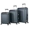 Eminent Hard Case Suitcase Trolley Luggage Set of 3 Polycarbonate Lightweight 4 Quiet Double Spinner Wheels Travel Bags With TSA Lock KK10 Graphite