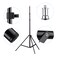 Esonmus-Studio Photography Light Tripod Stand  Adjustable Aluminum Alloy for Supporting Flash Lights Softbox with Ball Head Cellphone Clamp Remote Control Max Height 210CM/6.9Feet