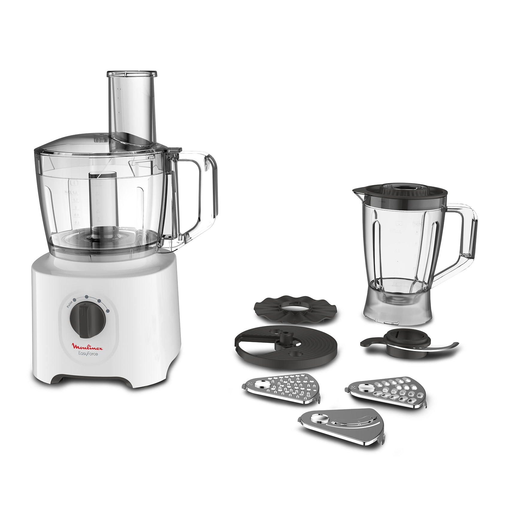 Buy Moulinex FP247127 Easy Force Food Processor 800W White