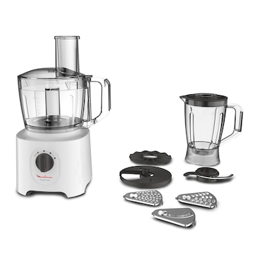 Moulinex FP247127 Easy Force Food Processor 800W 1.8L White/Black