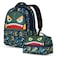 Nohoo Kids 16 Inch School Bag with Lunch Bag Combo Dino - Green
