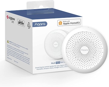 Aqara Hub M1S Gen 2, Wireless Smart Home Bridge for Alarm System (2.4 GHz Wi-Fi Required), Home Automation, Remote Monitor and Control, Supports Alexa