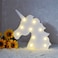 Unicorn Head Night Light White for Kids with Warm LED Lights 25x24.5cm