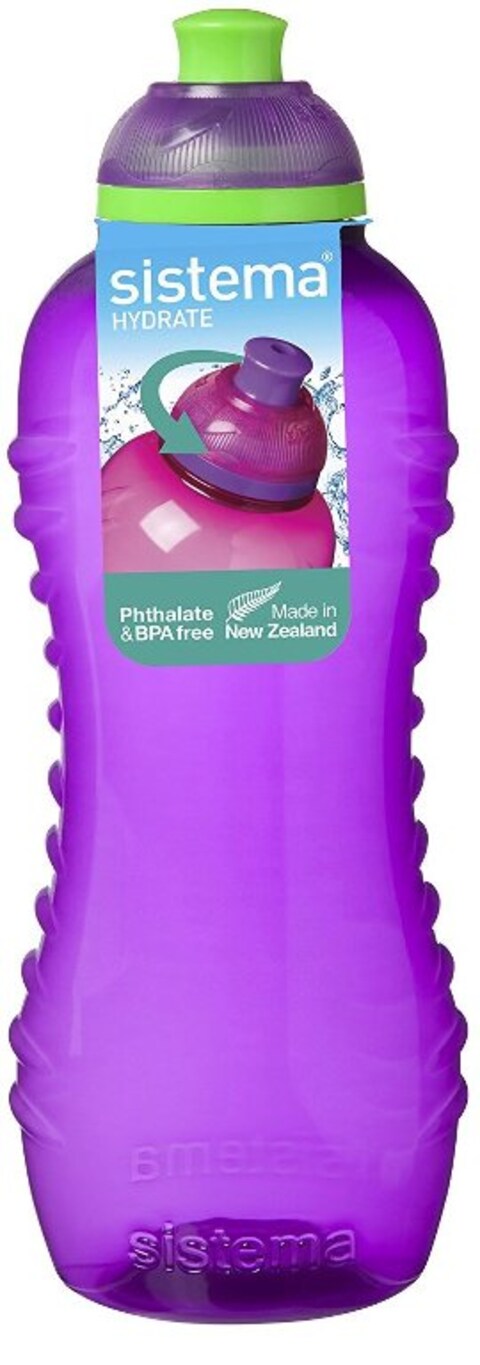 Sistema 330ml Squeeze Water Bottle Green