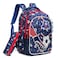 Eazy Kids 17" Set of 3 School Bag with Lunch Bag and Pencil Case Football - Blue